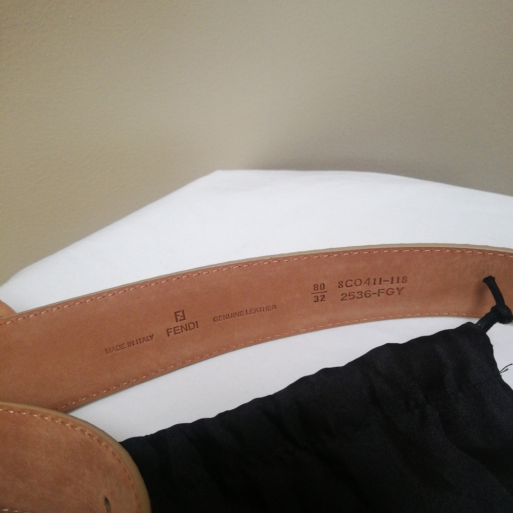 NEW Authentic Fendi Python Leather Belt (RARE) - Picture 7 of 10